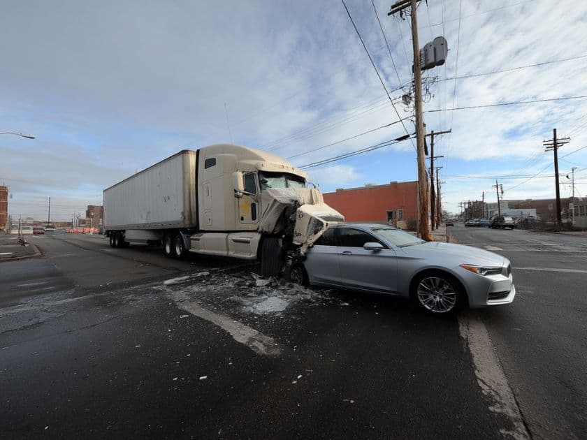 18 wheeler crashed into a car in colorado