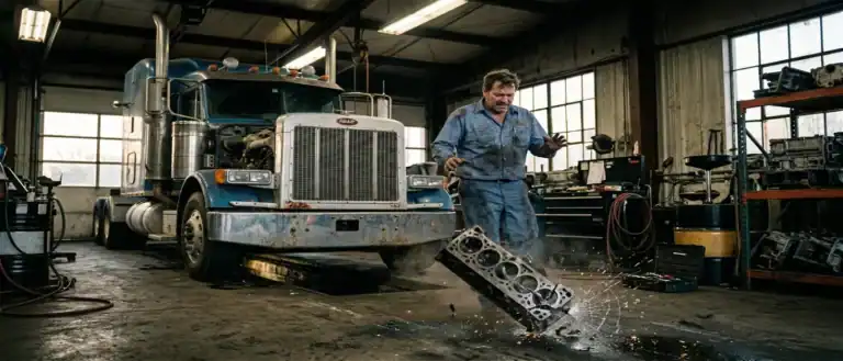 negligent mechanic dropping engine piece