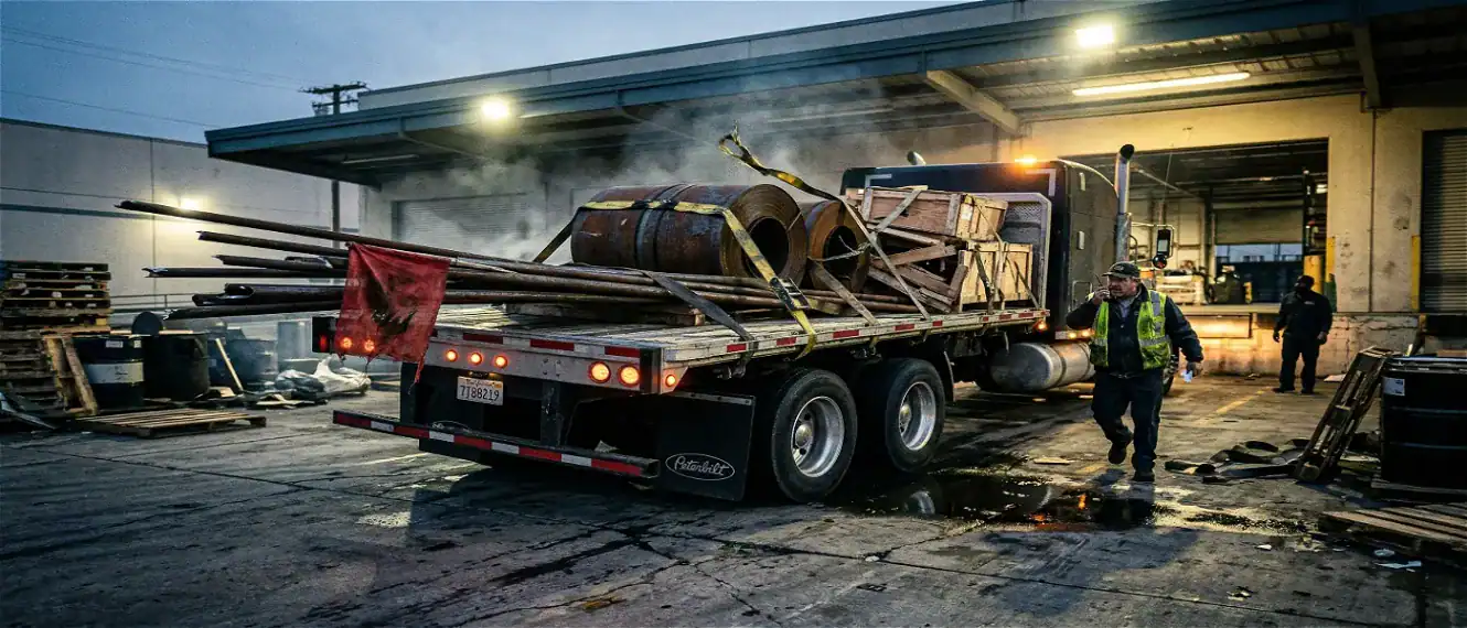 semi truck cargo violation