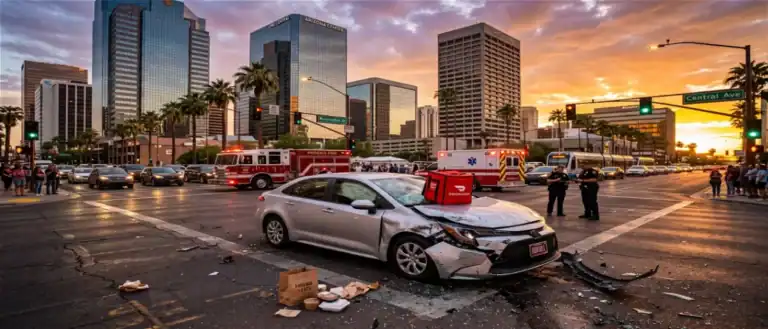 doordash accident dowtown phoenix